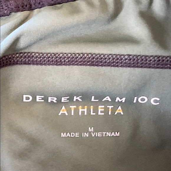 Athleta x Derek Lam 10C women’s green leggings Sz medium EUC - Picture 5 of 5